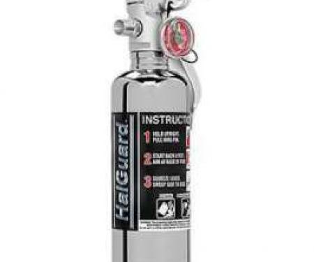 Fire Extinguisher, H3R Halguard Chrome, 1.4 Lb.