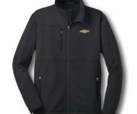 Chevy Jacket, Zippered Pique Fleece, Black