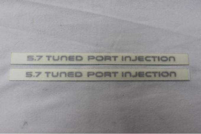 Camaro Rocker Panel Emblems, 5.7 Tuned Port Injection, Gold, 1987-1990