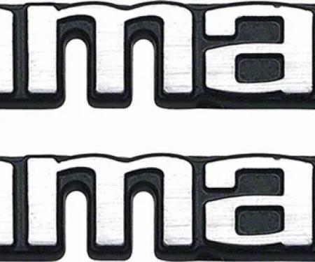 AMD Door Panel Emblems, "camaro" Block Style, Deluxe Interior, LH/RH Pair), 78-81 Camaro K-20092045