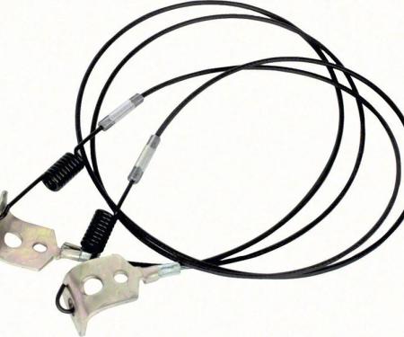 AMD Convertible Top Hold Down Cables, LH/RH Pair, 67-69 Camaro Firebird K-7639095