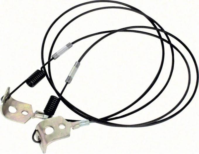 AMD Convertible Top Hold Down Cables, LH/RH Pair, 67-69 Camaro Firebird K-7639095