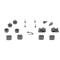 AMD Rubber Bumper Kit, 18 pcs, 69 Camaro X305-3569-S