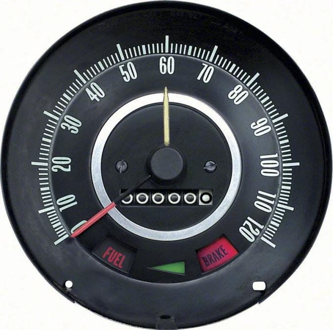 AMD Speedometer, 120 MPH with Speed Warning, 67 Camaro Firebird K-6480796