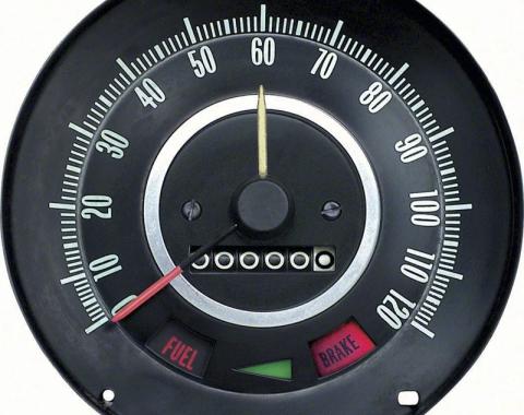 AMD Speedometer, 120 MPH with Speed Warning, 67 Camaro Firebird K-6480796