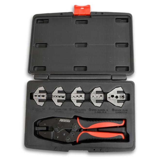 Pertronix Crimp Tool, Quick Change Ratchet Crimp Kit T3001