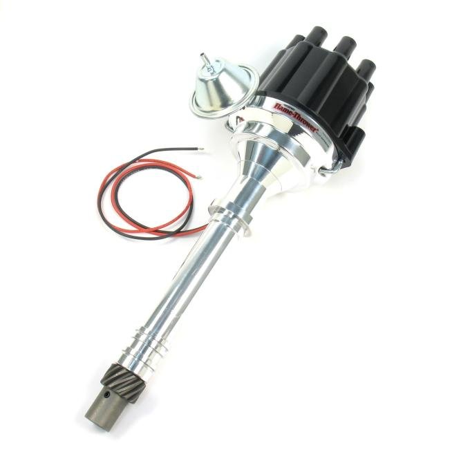 Pertronix Billet Distributor for Chevy Small Block/Big Block Engines (Ignitor II) with Vacuum/Mechanical Advance, Black / Female D100700