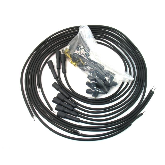 Pertronix Universal 7mm "Stock-Look" Spark Plug Wire Set, 8 Cylinders, 180&deg; Spark Plug Boot Angle, 90&deg; Distributor Boot Angle 708180