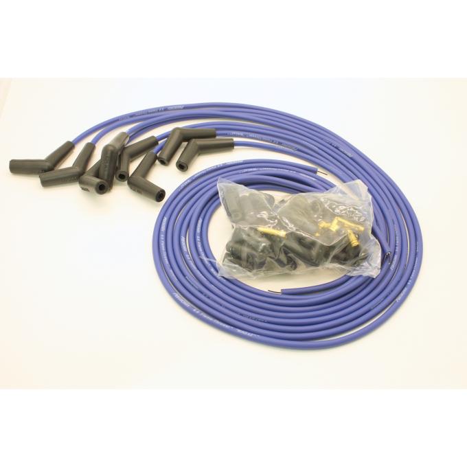 Pertronix Universal 8 Cylinder 8mm MAGx2 Spark Plug Wire Set, Blue , 45&deg; Spark Plug Boot Angle, 90&deg; Distributor Boot Angle 808315