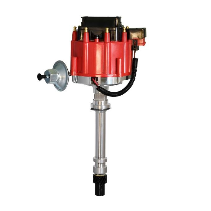 Pertronix Stock Look HEI Distributor for Chevy Small Block/Big Block Engines, Red Cap Color D1061