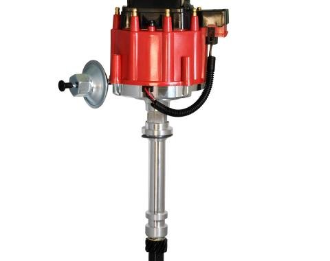Pertronix Stock Look HEI Distributor for Chevy Small Block/Big Block Engines, Red Cap Color D1061
