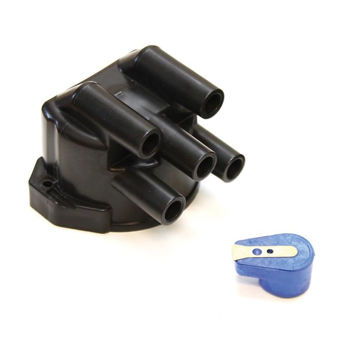 Pertronix Side Exit Distributor Cap and Rotor Kit for 4 Cylinder 45D Style Distributors (Service Part Only) D604609