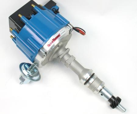 Pertronix Street Strip HEI Distributor for Ford Small Block Engines, 6.9A 4-Pin HEI Module / Blue Cap D1352