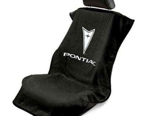 Seat Armour Pontiac, Seat Towel, Black with Logo SA100PTCBE