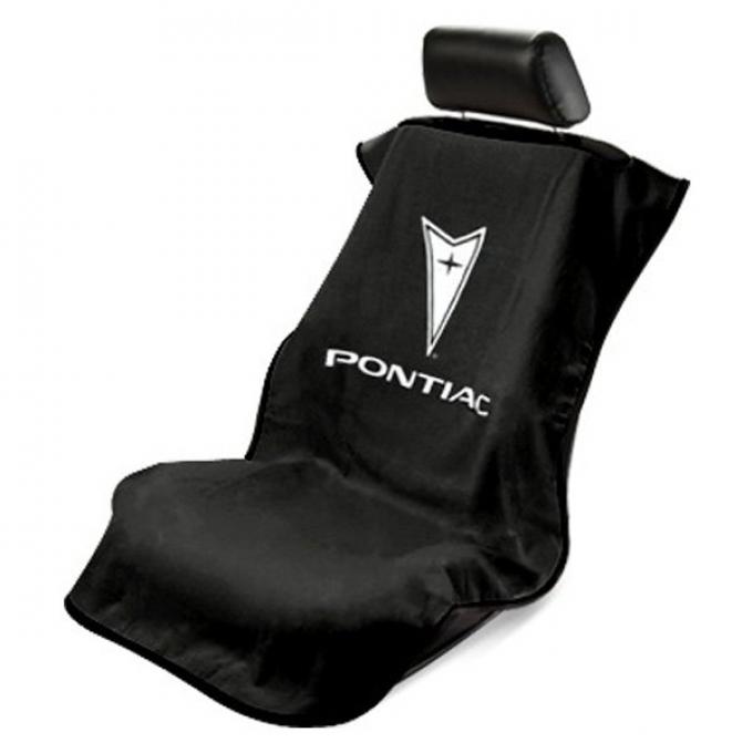 Seat Armour Pontiac, Seat Towel, Black with Logo SA100PTCBE