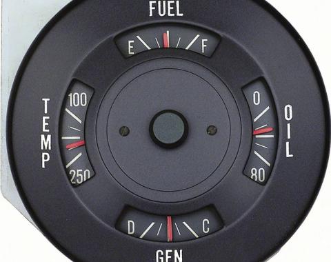 AMD Instrument Gauge Cluster, 4 Gauge, 68 Firebird K-3196868