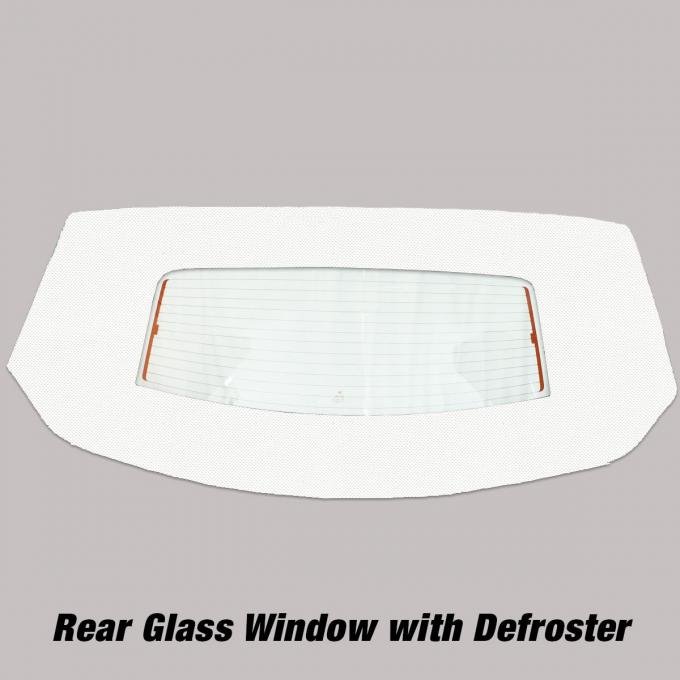 Kee Auto Top HG0199DF53SP Convertible Rear Window - Vinyl, Direct Fit