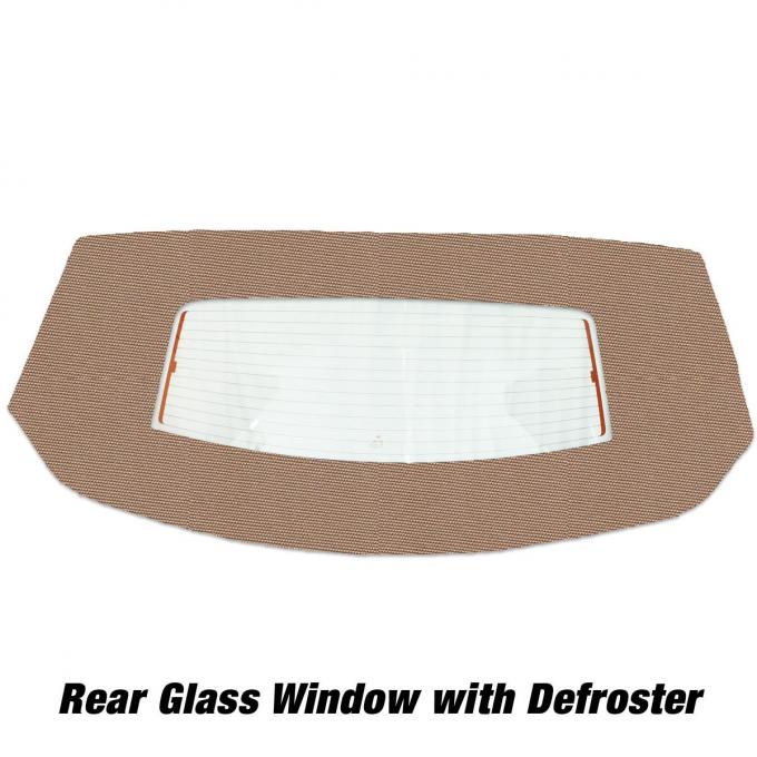 Kee Auto Top HG0199DF03SF Convertible Rear Window - Cloth, Direct Fit