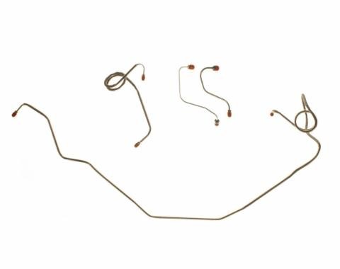 Right Stuff 71 - 79 Pwr. Disc - Front Brake Line Kit - Stainless; 4 Pcs. FKT7102S
