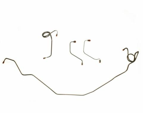 Right Stuff 80 - 81 Pwr. Disc - Front Brake Line Kit - Stainless; 4 Pcs. FKT8002S