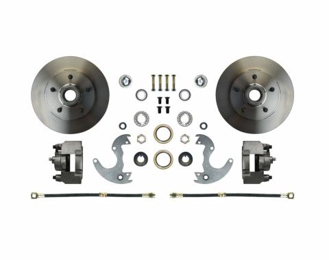 Right Stuff EZ Fit Front Disc Brake Wheel Kit with Standard Rotors for 64-72 A-Body, 67-69 F-Body and 64-74 Chevy II/Nova. AFXWK14