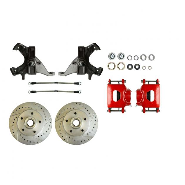 Right Stuff 2" Drop Front Disc Brake Wheel Kit with Show 'N Go Upgrade