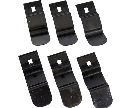 Redline Restomotive® 1969 Chevrolet Camaro 6 Piece Dash Pad Mounting / Attachment Clip Kit