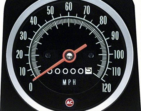 AMD Speedometer, 120 MPH without Speed Warning, 69 Camaro K-6482887