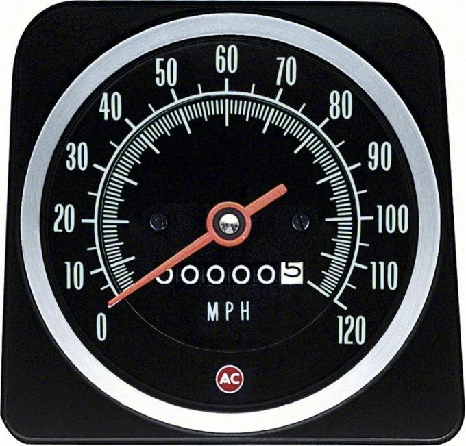 AMD Speedometer, 120 MPH without Speed Warning, 69 Camaro K-6482887