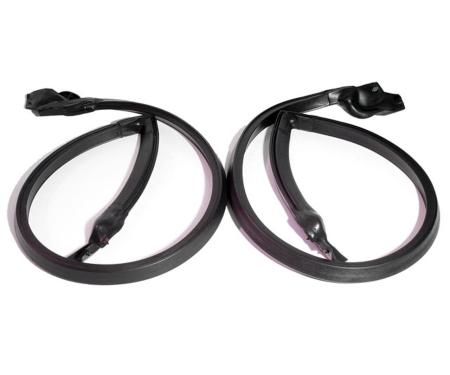 Metro Moulded Parts 1970-1981 Chevrolet / Pontiac Roof Rail Seals with Molded Ends. for 2-Door Hardtop RR 7002