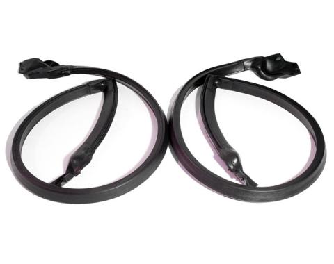 Metro Moulded Parts 1970-1981 Chevrolet / Pontiac Roof Rail Seals with Molded Ends. for 2-Door Hardtop RR 7002