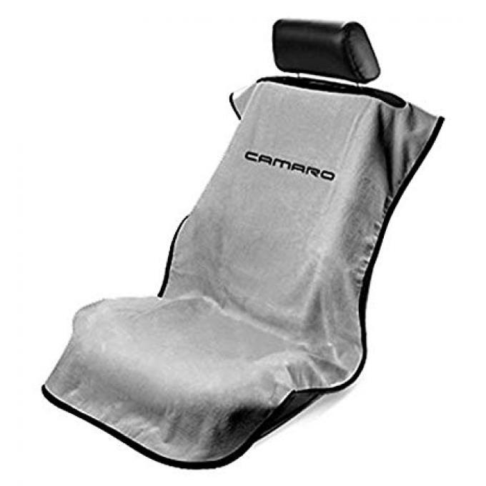 Seat Armour 2010-2019 Camaro Seat Towel, Gray with Camaro Script SA100NCAMG