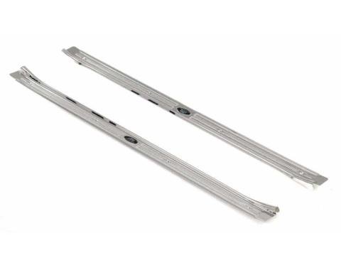 AMD Door Sill Plates, Fisher Logo Tag, Pair- 67-69 Camaro Firebird T-6730