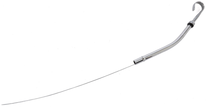 Redline Restomotive® 1955-1979 Chevrolet Small Block (283/305/327/350/400) Chrome Oil Dipstick & Tube