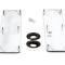 AMD Hood Scoop Inserts, Ribbed Style, Pair, 68-72 Nova SS; 67-68 Camaro SS X320-3567-P