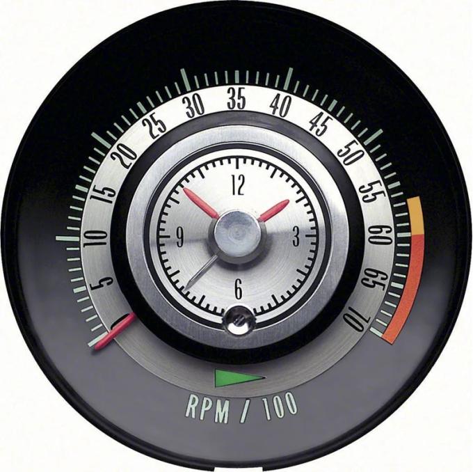 AMD Tachometer, 6000 Redline Tic-Toc, 68 Camaro K-6468715