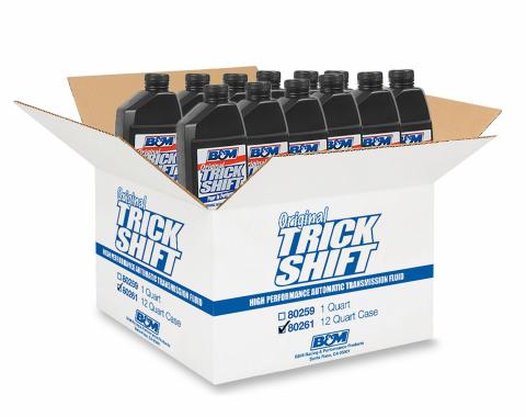 B&M Trick Shift Automatic Transmission Fluid, Case of 12 Quart Bottles 80261