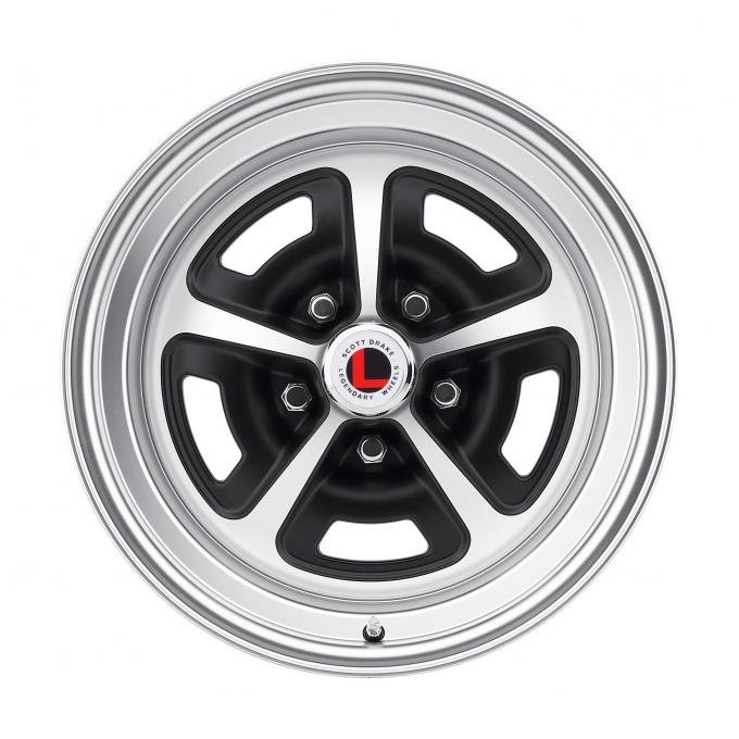 Legendary Wheels 16 X 8 Magnum Alloy Wheel, 5 on 4.5 BP, 4.5 BS, Satin Black / Satin LW50-60854D