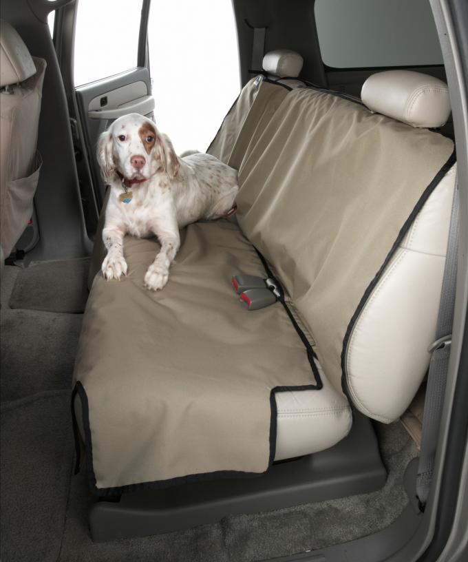 Covercraft Canine Covers Semi-Custom Rear Seat Protector, Polycotton Wet Sand DE2021SA