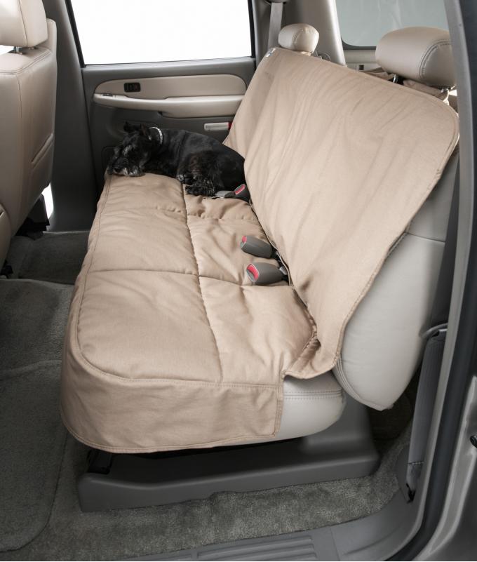 Covercraft Canine Covers Semi-Custom Rear Seat Protector, Polycotton Misty Gray DSC3025CT
