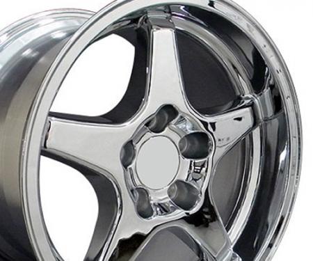 17" Fits Chevrolet - Corvette ZR1 Wheel - Chrome 17x11