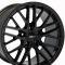 18" Fits Chevrolet - C6 ZR1 Wheel Replica - Satin Black 18x8.5 BLEM