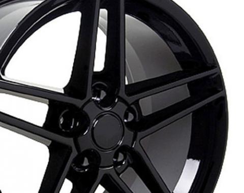 Black Rims fit Chevrolet Corvette (C6 Z06 style) 17x9.5