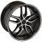 Satin Black Machined Face Deep Dish Wheel fits Camaro-Firebird (Stingray style) 17x9.5