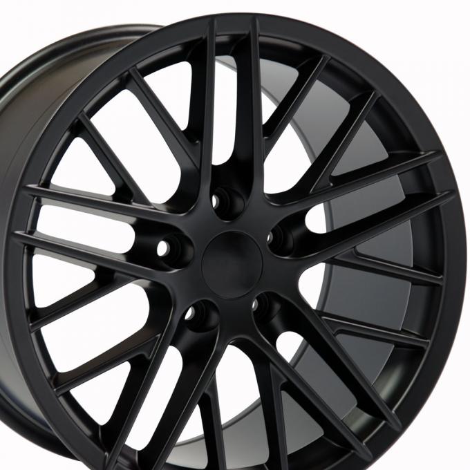 17" Fits Chevrolet - C6 ZR1 Wheel - Satin Black 17x9.5
