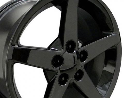 17" Fits Chevrolet - Corvette C6 Wheel - Black 17x9.5