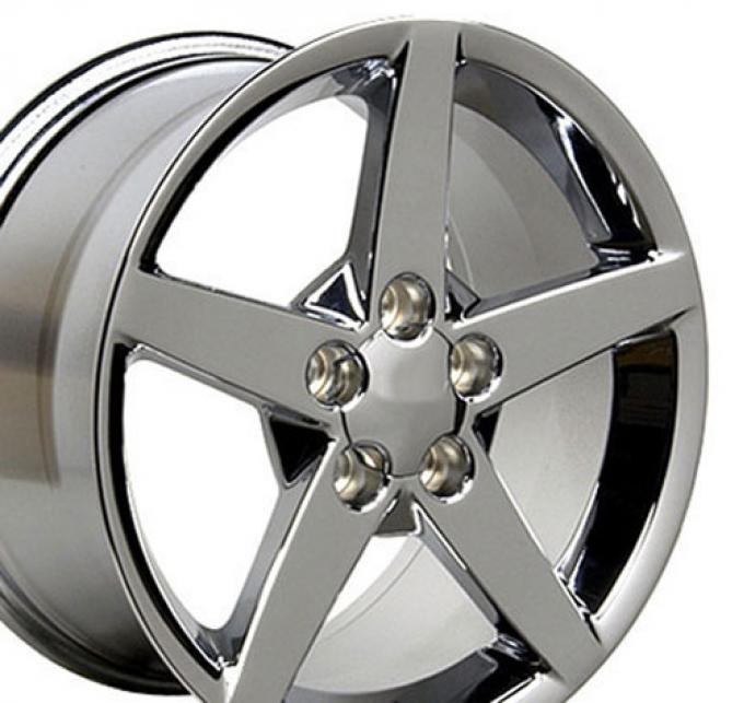 18" Fits Chevrolet - Corvette C6 Wheel - Chrome 18x9.5