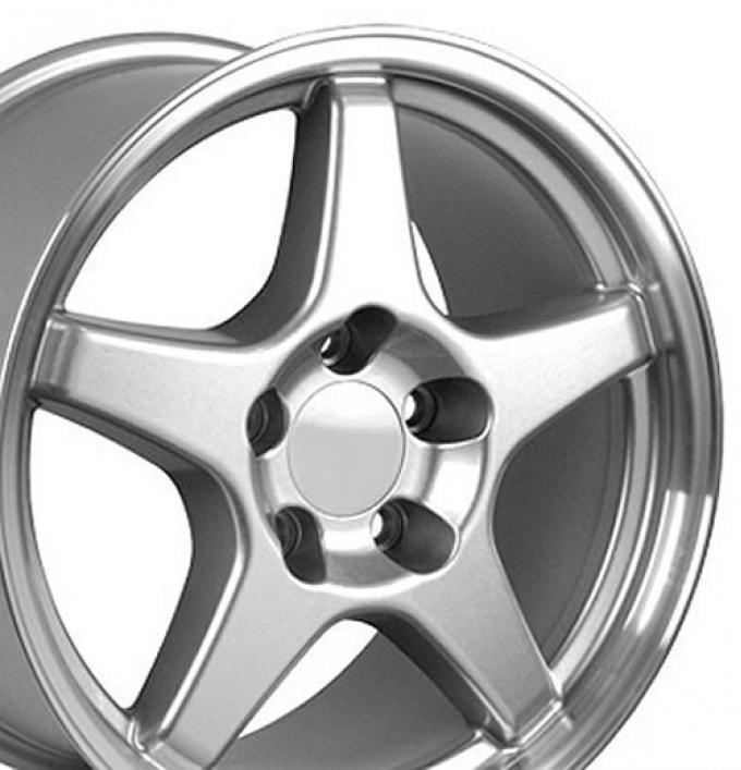 17" Fits Chevrolet - Corvette ZR1 Wheel - Silver 17x9.5