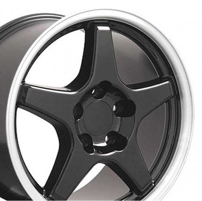 17" Fits Chevrolet - Corvette ZR1 Wheel - Black 17x9.5