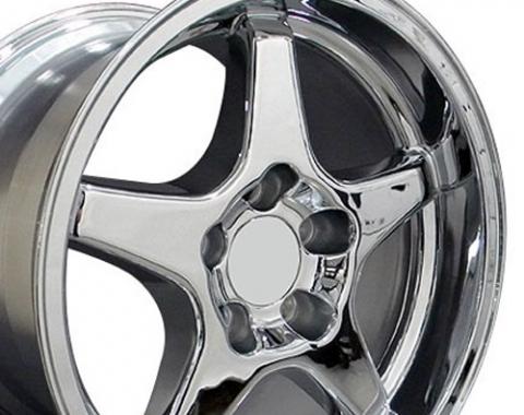 17" Fits Chevrolet - Corvette ZR1 Wheel - Chrome 17x11